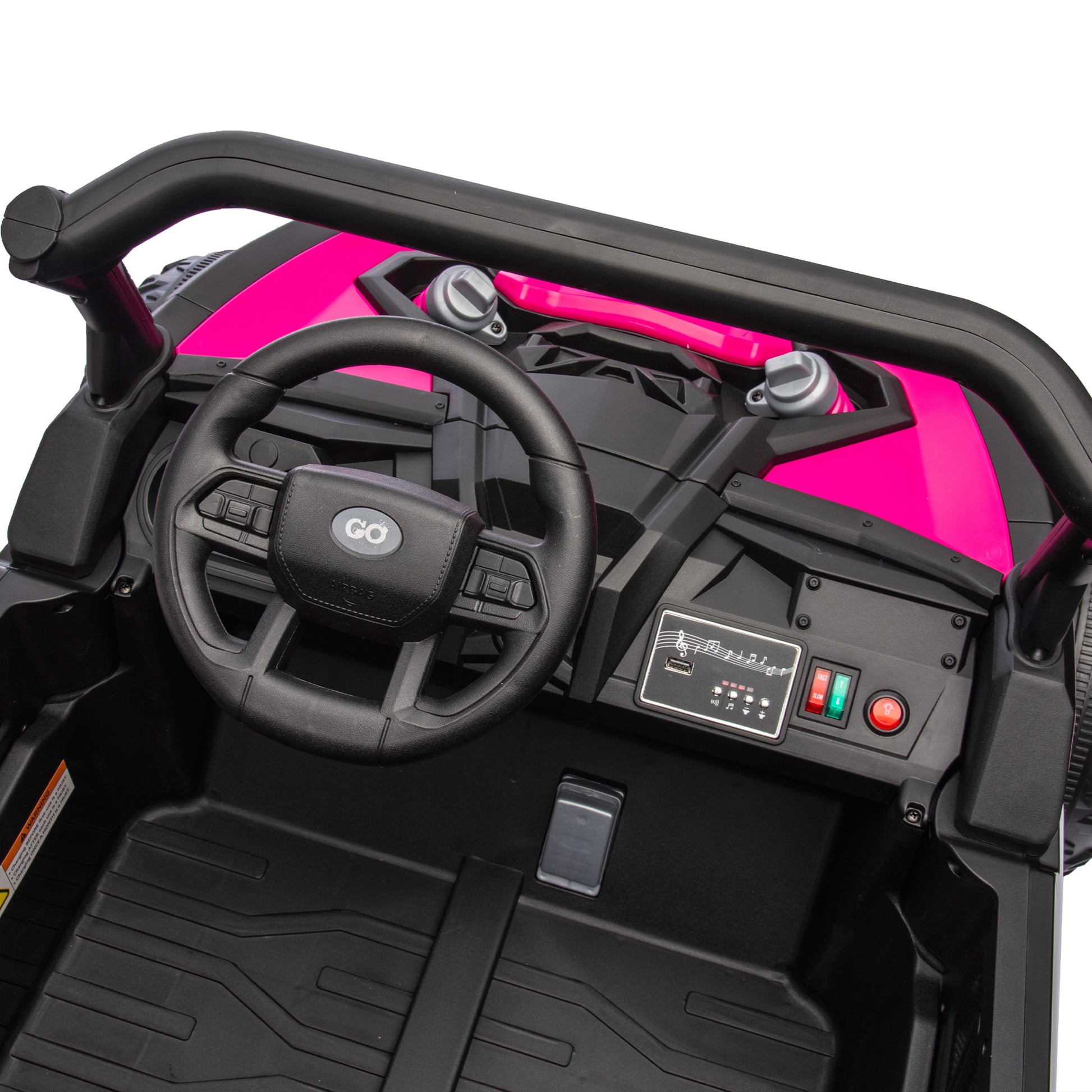 24V Two-Seater Kids Ride On UTV W/Parents Remote Control,Four-Wheel Suspension,Slow Start,Large wheel design,Anti-collision bar,Storage space,Music,USB,Bluetooth,Volume control,LED lights for Kids 3+. Giga Kids Toys Giga https://www.cyberehub.com