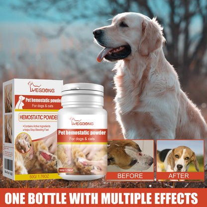 Yegbong Pet Hemostatic Powder, Skin Wound Cleaning Styptic Powder For Cats And Dogs Soothing Wound Healing Powder For Pets Pet Supplies Pet Eprolo https://www.cyberehub.com