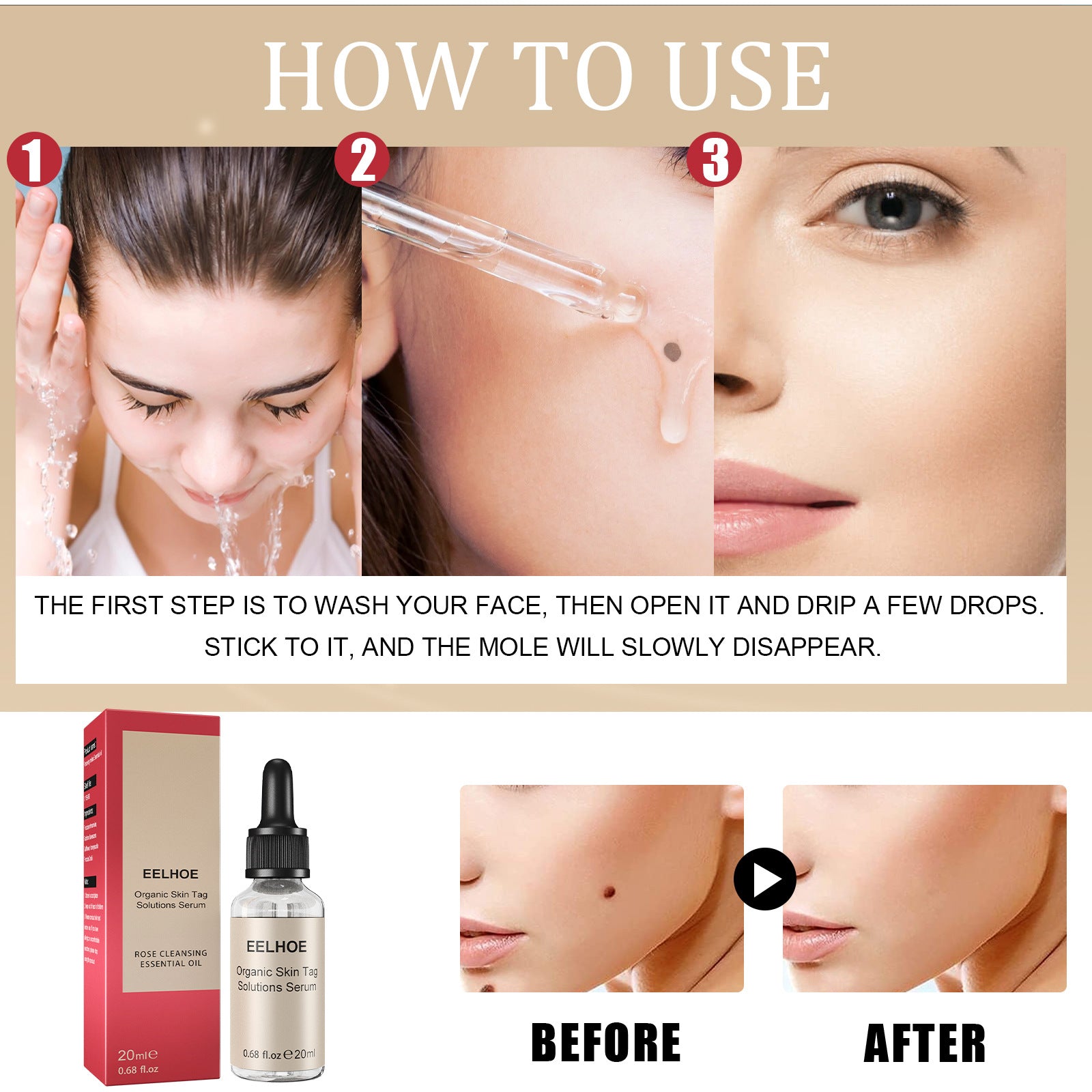 ELHOE Face Essence Gently Cleanses Facial Skin Moisturizing, Moisturizing, Smoothing And Brightening Skin Care Essence Health Eprolo https://www.cyberehub.com