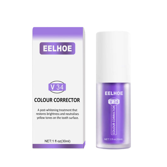 EELHOE V34 Colour Corrector, Mouth Shine White Clean Stains Shine White Teeth Purple Toothpaste Health Eprolo https://www.cyberehub.com