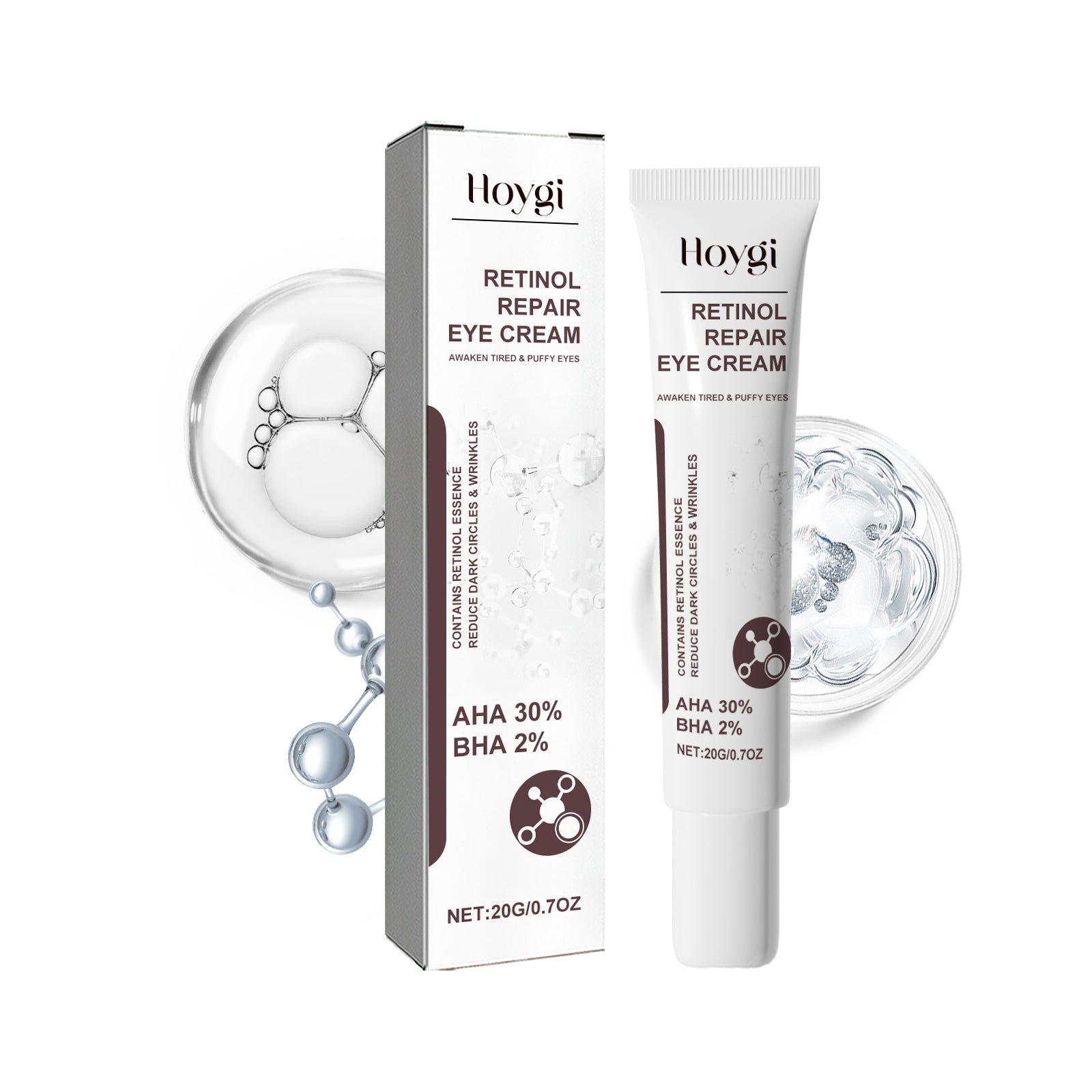 Retinol Repair Eye Cream, Reduce Wrinkles Fine Lines Bags Dark Circles Brightening Skin Anti-Wrinkle Repair Eye Cream default title Health Eprolo https://www.cyberehub.com