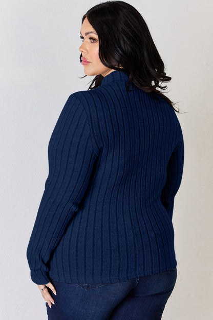Basic Bae Full Size Ribbed Mock Neck Long Sleeve T-Shirt Apparel/Tops Basic Bae Ship from USA TikTok Tops Trendsi USPS Walmart Walmart Apparel Trendsi https://www.cyberehub.com