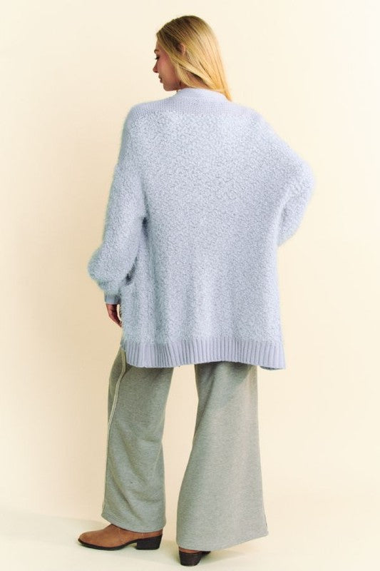 Davi & Dani Ribbed Hem Button Up Long Sleeve Cardigan Tops/Jackets/Sweaters Clothing Tops Davi & Dani Ship from USA TikTok Trendsi USPS Walmart Trendsi https://www.cyberehub.com