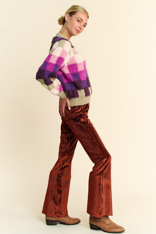 Davi & Dani Elastic Waist Knit Flare Pants Apparel Apparel Davi & Dani Ship from USA TikTok Trendsi Trendsi https://www.cyberehub.com