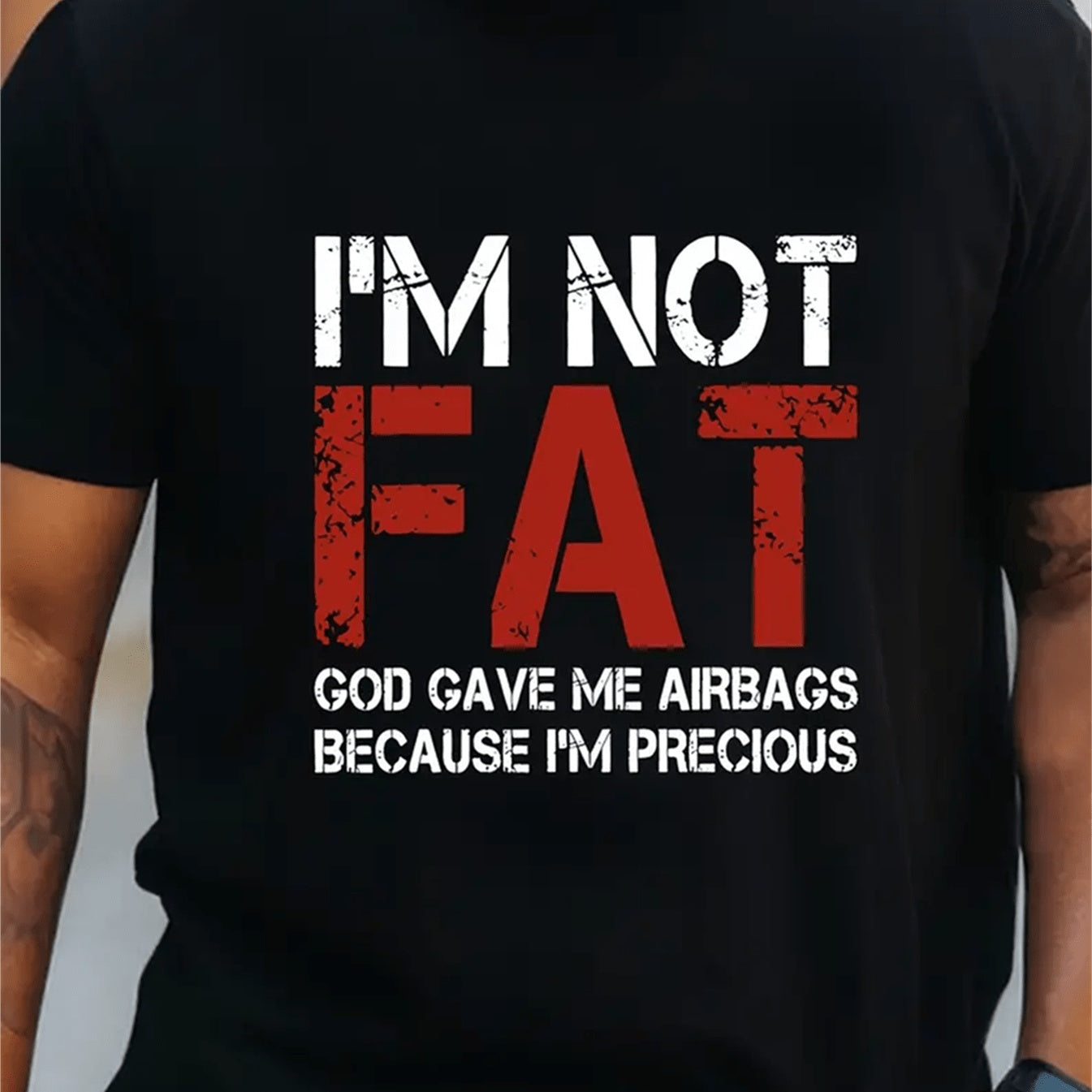Men's Patterned Printed T-shirt, Summer Casual Short Sleeved T-shirt Black Apparel/Shirt/Graphic Shirt SNULLO https://www.cyberehub.com