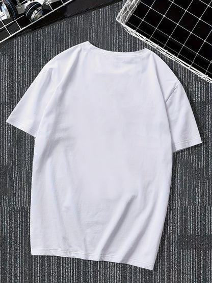 Men's Street Style Short Sleeved Round Neck T-shirt With Summer Outdoor Sports Car Pattern Print Apparel/Shirt/Graphic Shirt SNULLO https://www.cyberehub.com