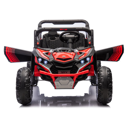 24V Two-Seater Kids Ride On UTV W/Parents Remote Control,Four-Wheel Suspension,Slow Start,Large wheel design,Anti-collision bar,Storage space,Music,USB,Bluetooth,Volume control,LED lights for Kids 3+. Giga Kids Toys Giga https://www.cyberehub.com