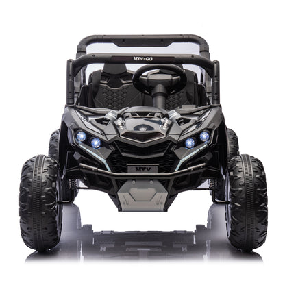 24V Two-Seater Kids Ride On UTV W/Parents Remote Control,Four-Wheel Suspension,Slow Start,Large wheel design,Anti-collision bar,Storage space,Music,USB,Bluetooth,Volume control,LED lights for Kids 3+. Giga Kids Toys Giga https://www.cyberehub.com