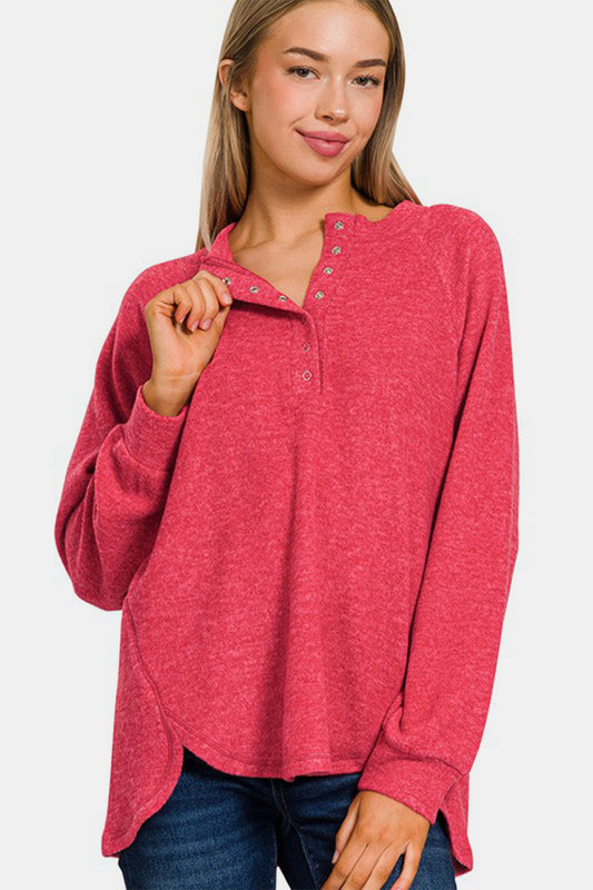 Zenana Full Size Brushed Melange Hacci High-Low Sweater Strawberry Tops/Jackets/Sweaters Clothing Tops Ship from USA TikTok Trendsi USPS Walmart Zenana Trendsi https://www.cyberehub.com