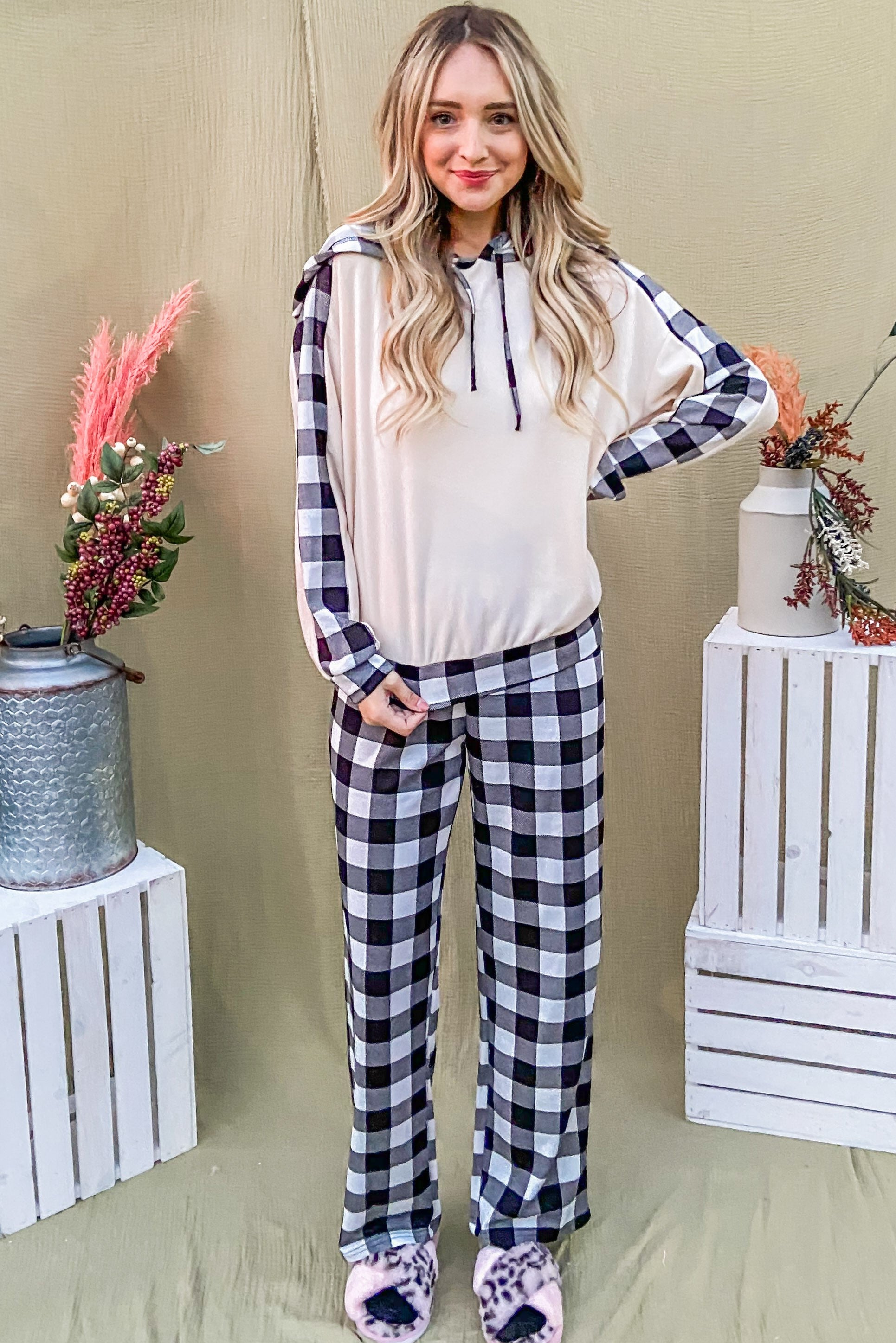 And The Why Drawstring Hooded Top and Plaid Pants Lounge Set Apparel/Tops And The Why Ship from USA TikTok Tops Trendsi USPS Walmart Walmart Apparel Trendsi https://www.cyberehub.com