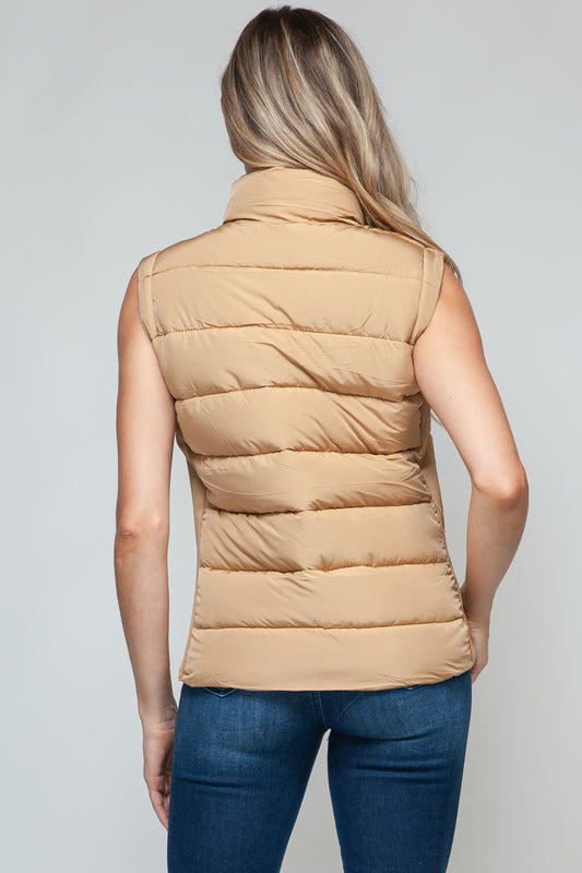 Snobbish Zip Up Turtleneck Vest with Pockets Shirt Apparel Clothing Tops price-change-job-active Ship from USA Shirts Snobbish USA Women Trendsi https://www.cyberehub.com
