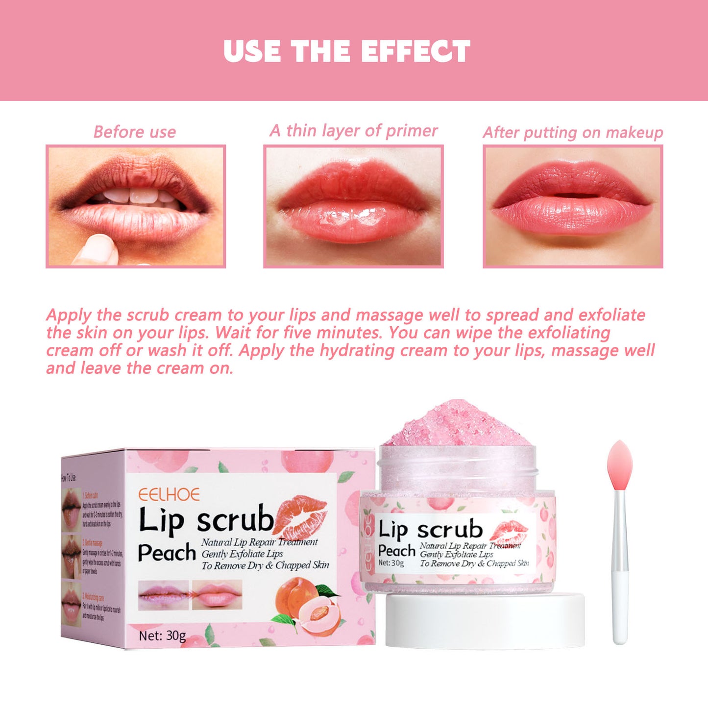 Peach Lip Scrub Moisturizes The Lips, Hydrates The Lips, Lightens The Skin Around The Lips And Improves The Corners Of The Mouth Health Eprolo https://www.cyberehub.com