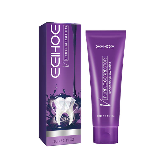 Purple Corrector, Deep Clean Bad Breath Dirt Care Gingival Whitening Tooth Care Toothpaste default title Health Eprolo https://www.cyberehub.com