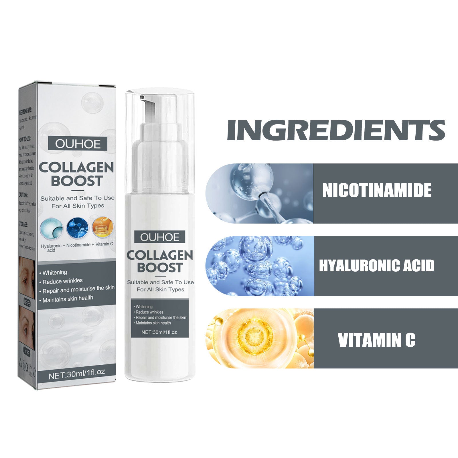 Collagen Anti-Aging Serum, Fade Fine Lines And Dark Spots Hydrating Anti-Wrinkle Repair Essence Health Eprolo https://www.cyberehub.com
