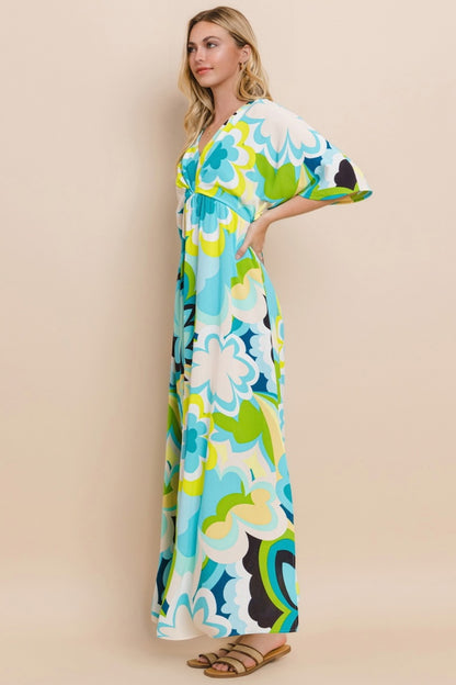 ODDI Floral Printed Slit Maxi Dress Apparel/Dress Dress ODDI Ship from USA TikTok Trendsi USPS Walmart Walmart Apparel Trendsi https://www.cyberehub.com