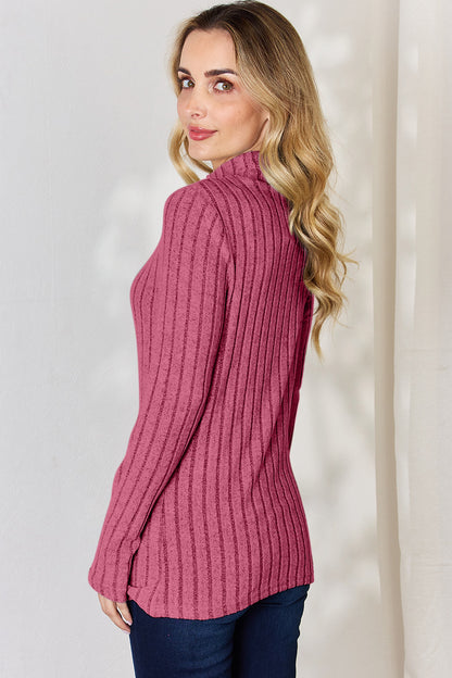 Basic Bae Full Size Ribbed Mock Neck Long Sleeve T-Shirt Apparel/Tops Basic Bae Ship from USA TikTok Tops Trendsi USPS Walmart Walmart Apparel Trendsi https://www.cyberehub.com