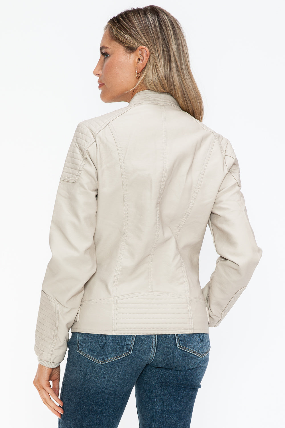 Snobbish Faux Leather Biker Jacket with Side Zip Pockets Tops/Jackets/Sweaters Clothing Tops Ship from USA Snobbish TikTok Trendsi USPS Walmart Trendsi https://www.cyberehub.com
