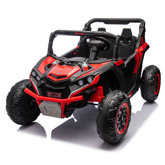 24V Two-Seater Kids Ride On UTV W/Parents Remote Control,Four-Wheel Suspension,Slow Start,Large wheel design,Anti-collision bar,Storage space,Music,USB,Bluetooth,Volume control,LED lights for Kids 3+. Giga Kids Toys Giga https://www.cyberehub.com