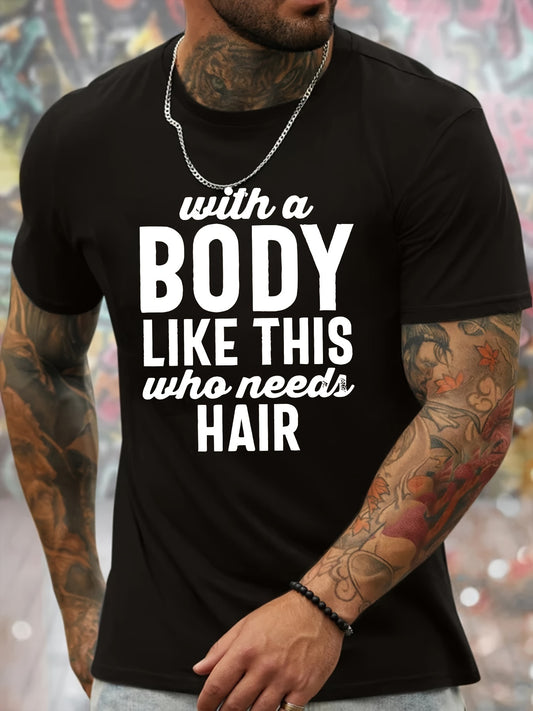 There Is Such A Body Men's Printed T-shirt, Casual Quick Drying Breathable T-shirt, Running Training Short Sleeved T-shirt, Spring And Summer Apparel/Shirt/Graphic Shirt SNULLO https://www.cyberehub.com