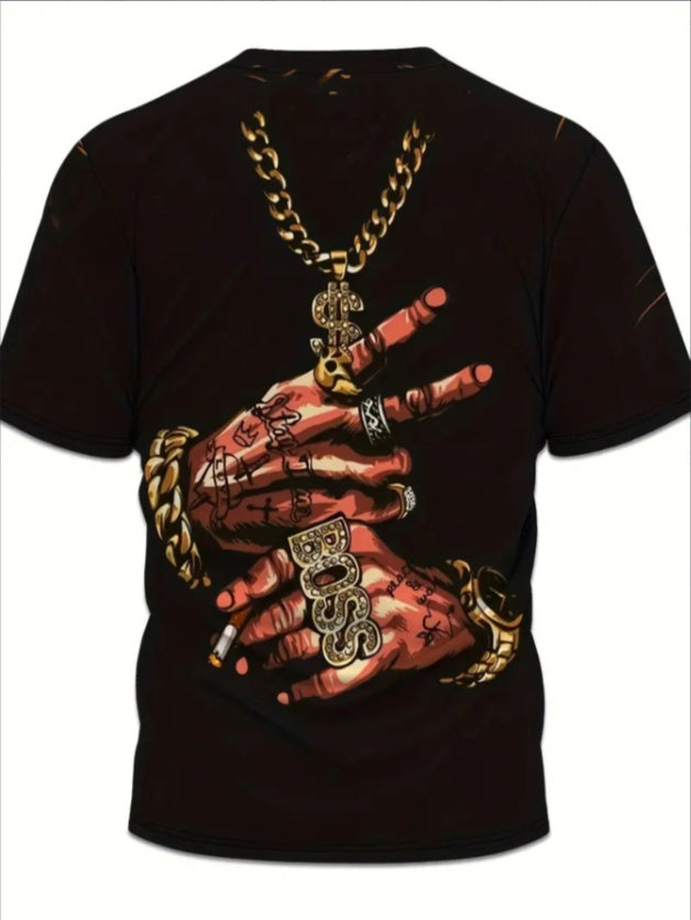 Men's Short-sleeved T-shirt Black Apparel/Shirt/Graphic Shirt SNULLO https://www.cyberehub.com