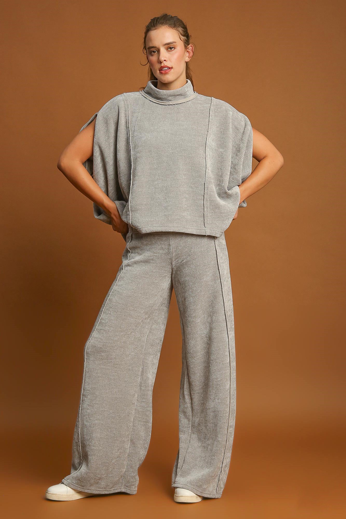 Umgee Elastic Waist Wide Leg Pants Apparel Apparel Ship from USA TikTok Trendsi Umgee USA Trendsi https://www.cyberehub.com