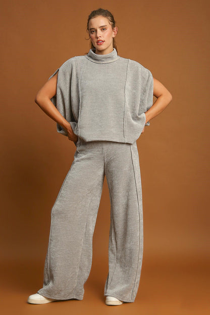 Umgee Elastic Waist Wide Leg Pants Apparel Apparel Ship from USA TikTok Trendsi Umgee USA Trendsi https://www.cyberehub.com