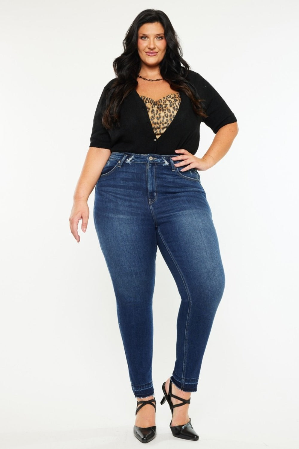 Kancan Full Size High Rise Ankle Skinny Jeans Bottoms Bottoms Clothing Kancan Ship from USA Women Trendsi https://www.cyberehub.com