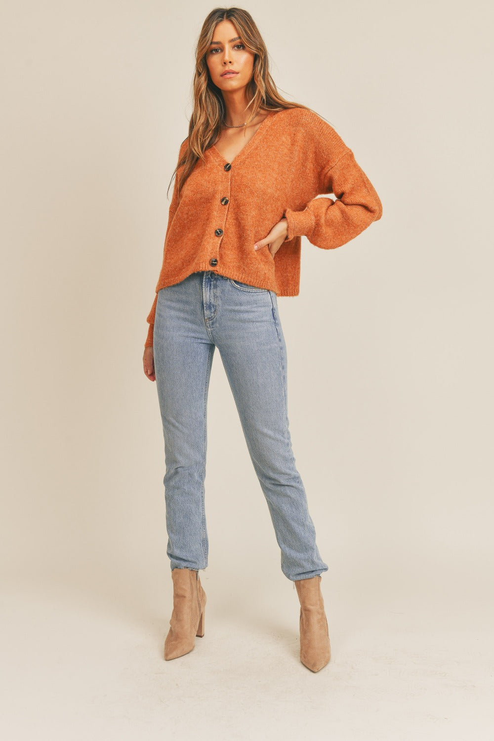 MABLE Long Sleeve Button Down Sweater Cardigan Shirt Apparel Clothing Tops MABLE Ship from USA Shirts USA Women Trendsi https://www.cyberehub.com