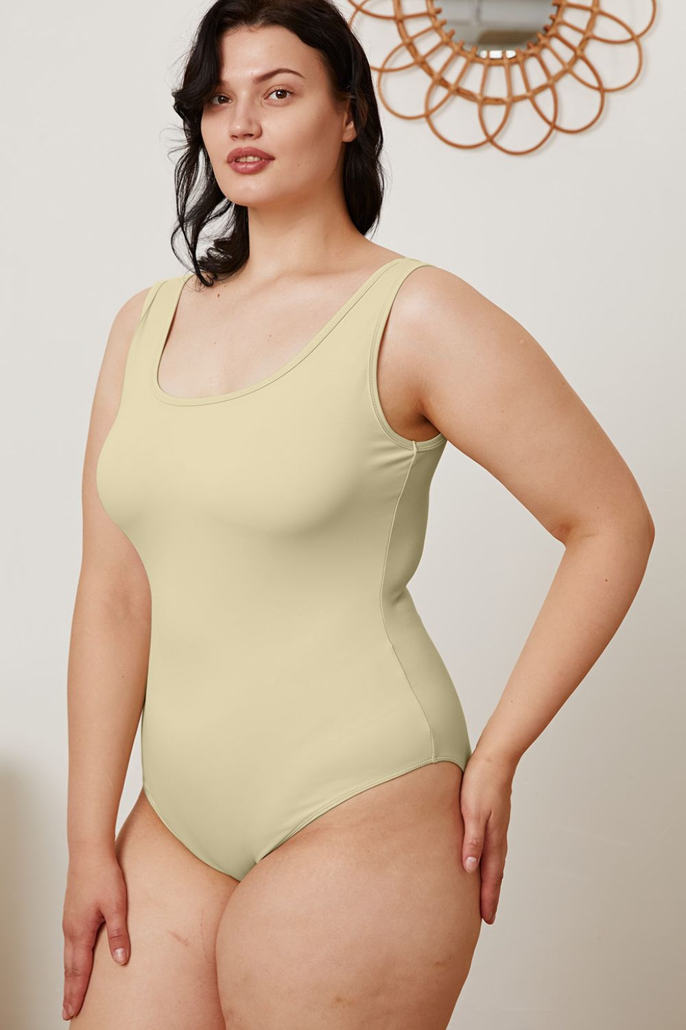 Basic Bae Full Size Square Neck Sleeveless Bodysuit Beige Apparel/Tops Basic Bae Outlets 2.20-3.30 Ship from USA TikTok Tops Trendsi USPS Walmart Walmart Apparel Trendsi https://www.cyberehub.com