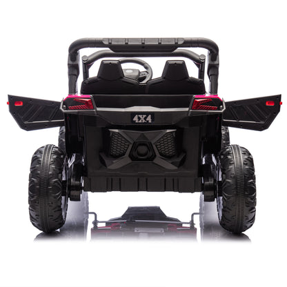 24V Two-Seater Kids Ride On UTV W/Parents Remote Control,Four-Wheel Suspension,Slow Start,Large wheel design,Anti-collision bar,Storage space,Music,USB,Bluetooth,Volume control,LED lights for Kids 3+. Giga Kids Toys Giga https://www.cyberehub.com