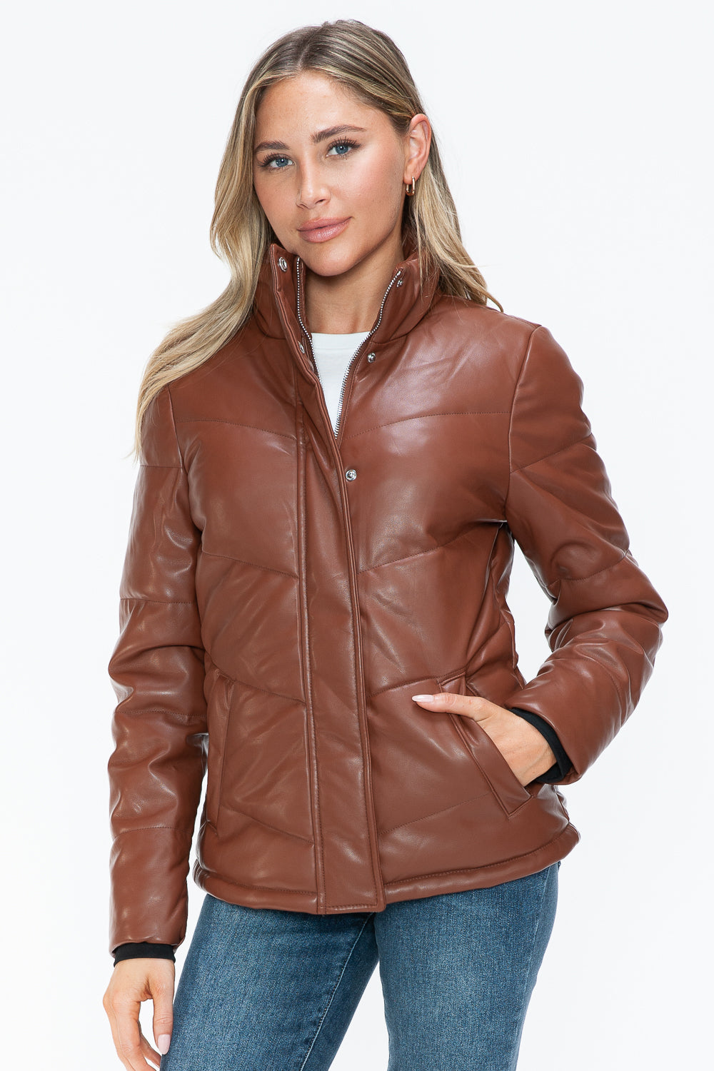 Snobbish Pocketed Zip Up Turtleneck Puffer Jacket Tops/Jackets/Sweaters Clothing Tops Ship from USA Snobbish TikTok Trendsi USPS Walmart Trendsi https://www.cyberehub.com