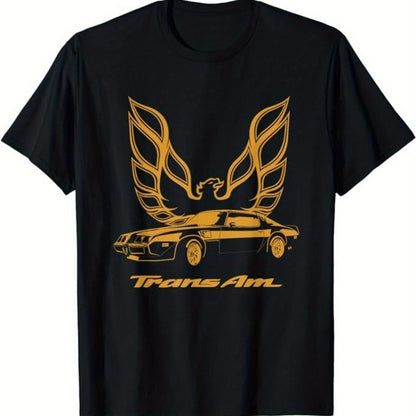 Fashionable And Handsome Sports Car Letter Pattern Trendy Frontline Personalized Flat Print Men's T-shirt Comfortable Summer Cool Leisure Sports Preferred Black Apparel/Shirt/Graphic Shirt SNULLO https://www.cyberehub.com