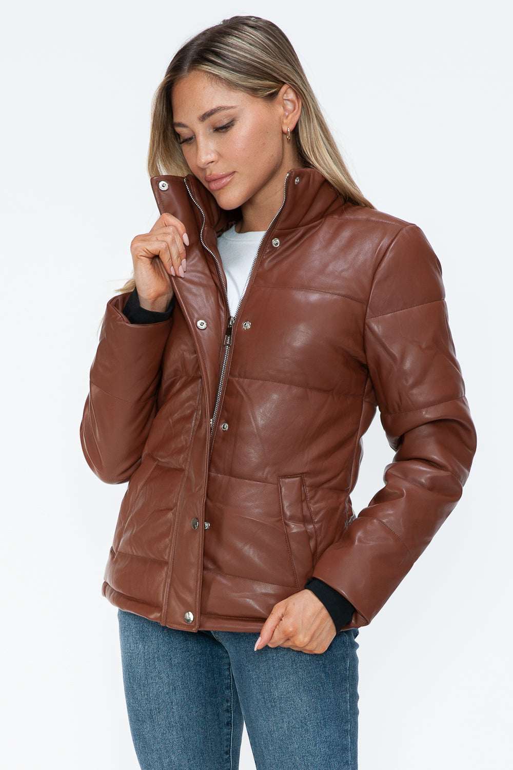 YMI Pocketed Zip Up Turtleneck Puffer Jacket Apparel Featured Ship from USA Tiktok Trendsi USA USPS Walmart YMI outerwear Trendsi https://www.cyberehub.com