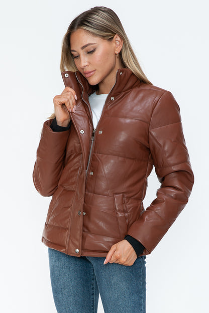 YMI Pocketed Zip Up Turtleneck Puffer Jacket Apparel Featured Ship from USA Tiktok Trendsi USA USPS Walmart YMI outerwear Trendsi https://www.cyberehub.com