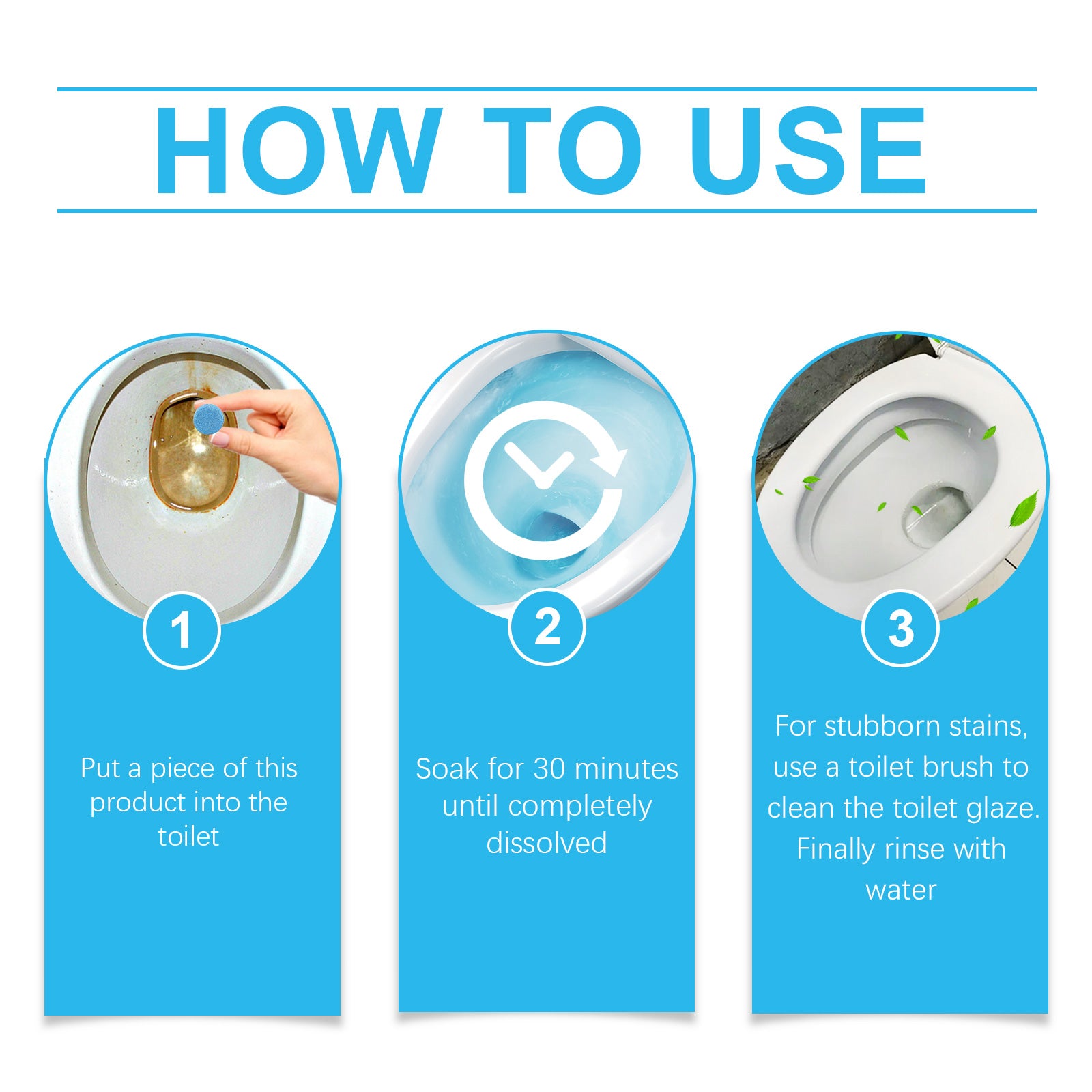 Jakehoe Toilet Cleaning Sheet, Toilet Smell, Stain And Scale Cleaning Bubble Cleaning Sheet Home & Garden Home Goods Eprolo https://www.cyberehub.com