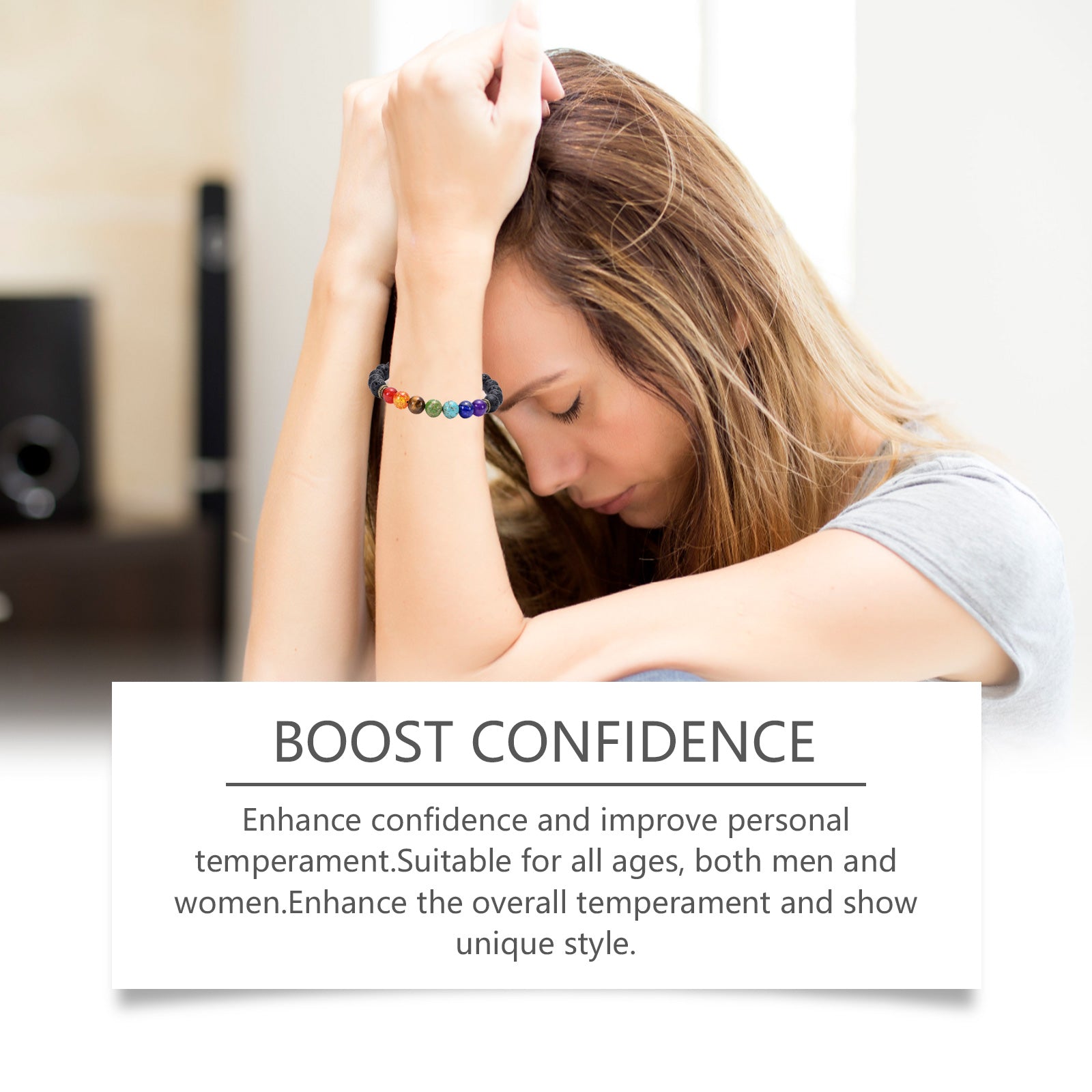 Colorful Volcanic Stone Bracelet Jewelry Beads Bracelet Colorful Volcanic Stone Bracelet Adjustable Braided Beading HOEXE eprolo https://www.cyberehub.com