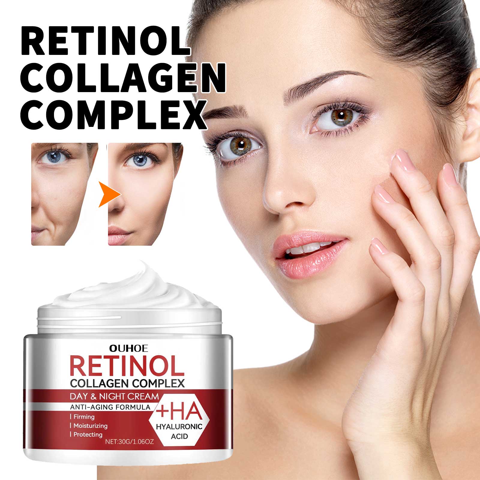 OUHOE Retinol Moisturizing Cream To Reduce Fine Lines, Dark Circles, Moisturize, Tighten Pores And Prevent Aging Health Eprolo https://www.cyberehub.com