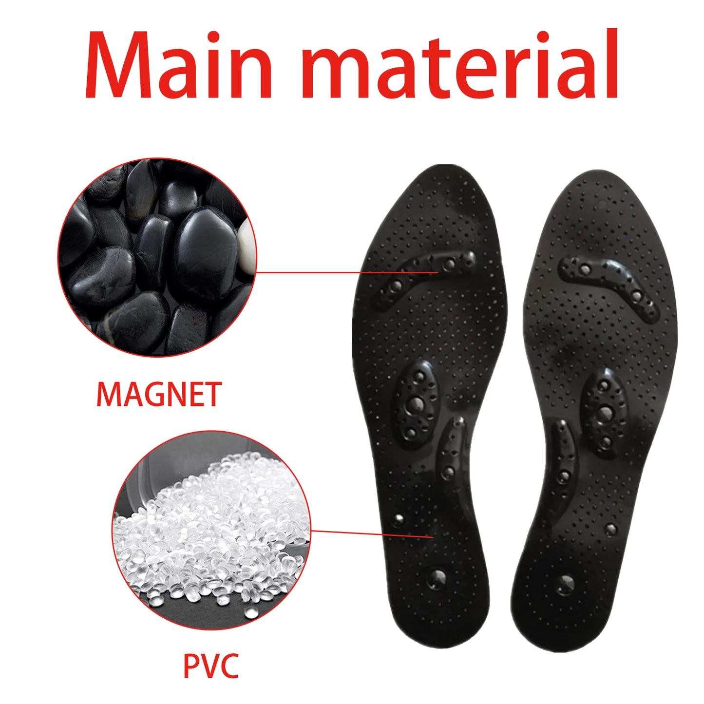 Tourmaline Acupressure Insoles, Foot Care Vein Repair Body Toning Body Care Foot Pads Health & Beauty Health Eprolo https://www.cyberehub.com