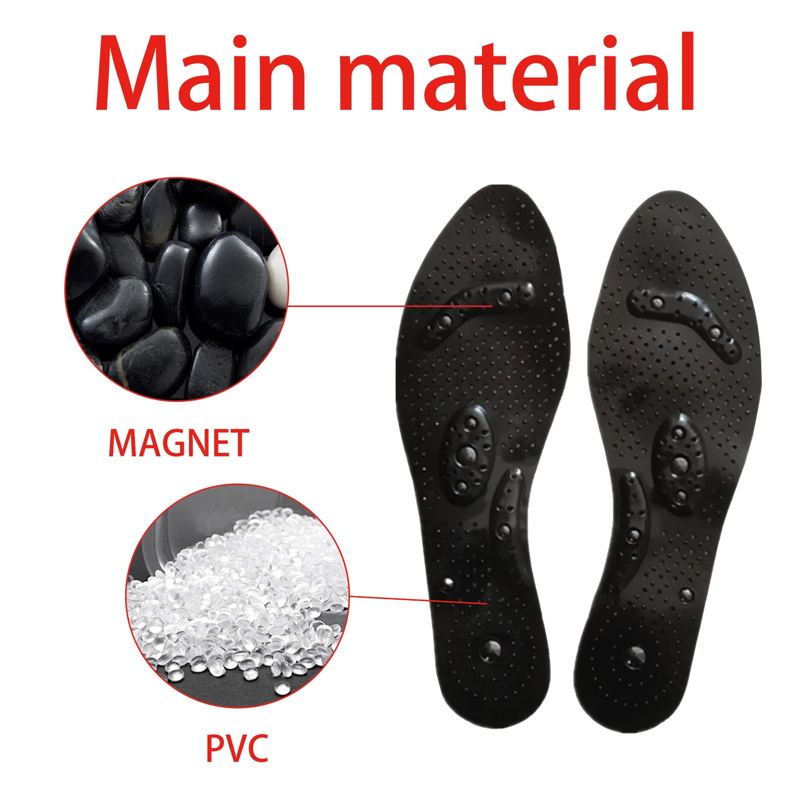 Tourmaline Acupressure Insoles, Foot Care Vein Repair Body Toning Body Care Foot Pads Health & Beauty Health Eprolo https://www.cyberehub.com