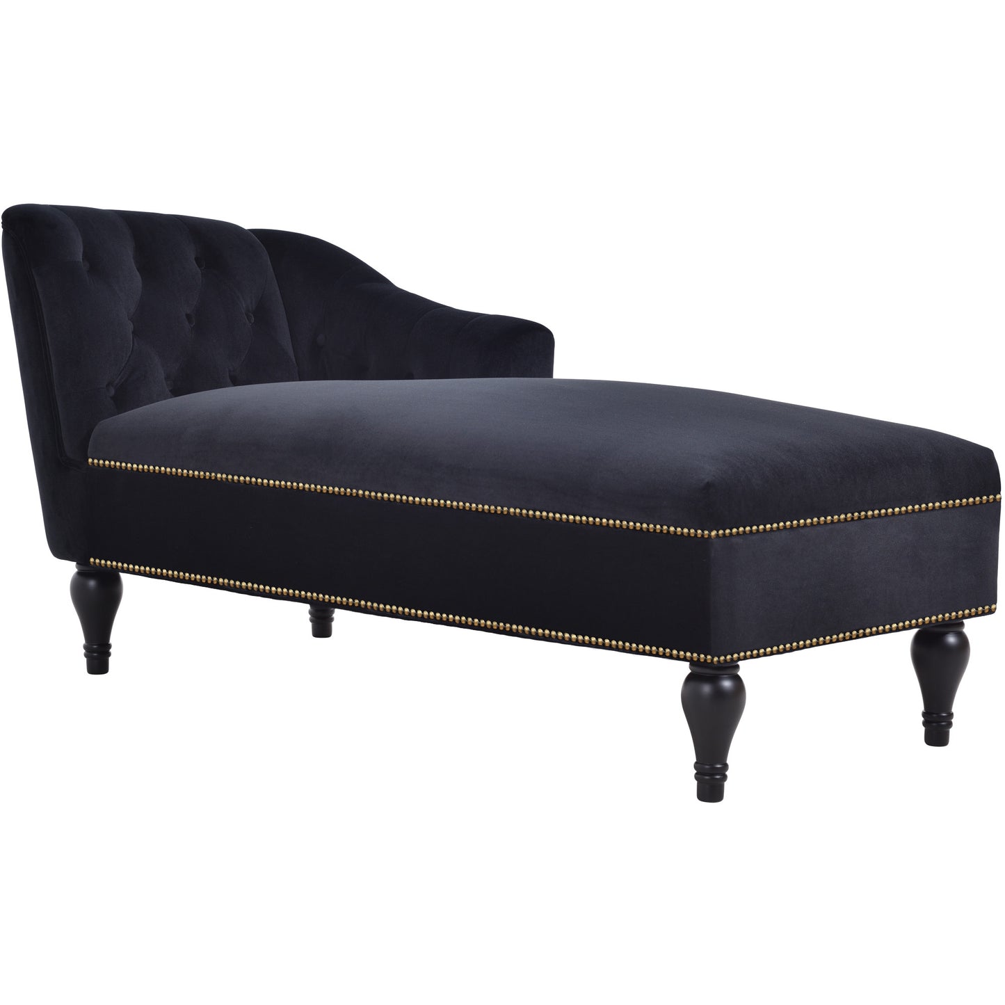 [New+Video] 58''Velvet Chaise Lounge,Button Tufted Right Arm Facing Lounge Chair with Nailhead Trim & Solid Wood Legs for Living Room or Office,Sleeper Lounge Sofa (New style of WF284880AAB) Giga GNJ Home Home & Garden Sofa Walmart Giga https://www.cyberehub.com