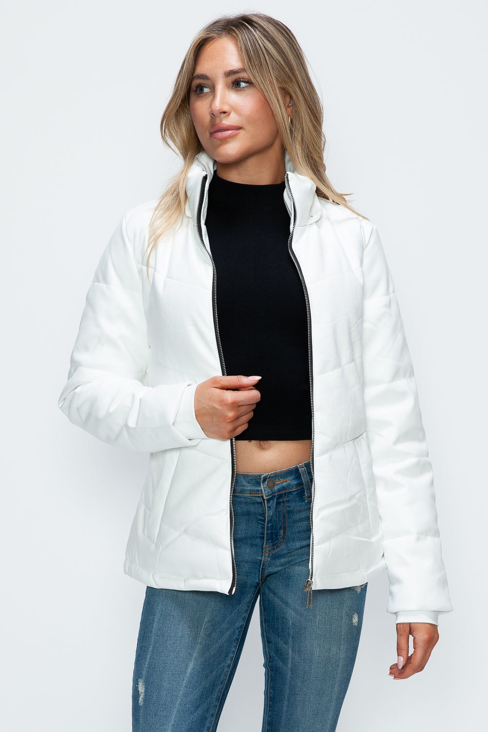 How Dare U Pocketed Zip Up Puffer Jacket with Removable Hood Tops/Jackets/Sweaters Clothing Tops How Dare U Ship from USA TikTok Trendsi USPS Walmart Trendsi https://www.cyberehub.com