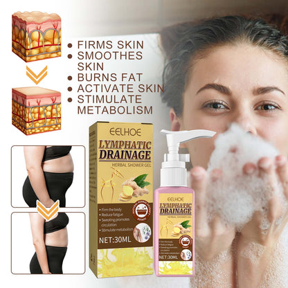 Lymphatic Drainage Herbal Shower Gel, Deep Cleaning, Waist Shaping, Body Shaping, Skin Tightening, Tummy Tightening And Ginger Essence Moisturizing Health Eprolo https://www.cyberehub.com