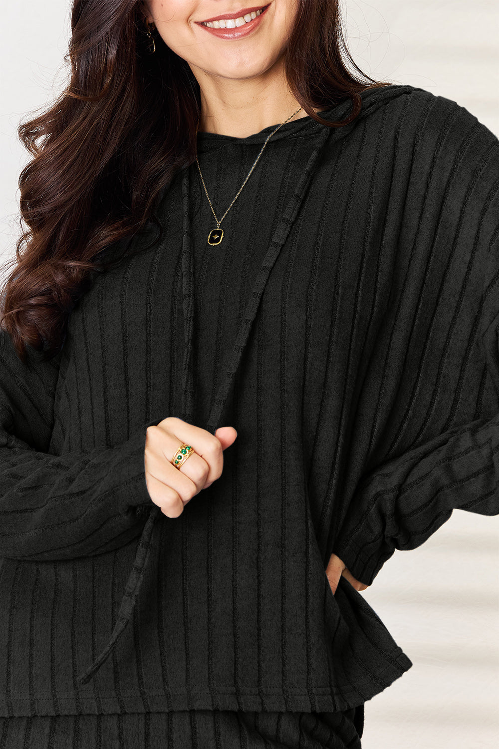 Basic Bae Full Size Ribbed Drawstring Hooded Top and Straight Pants Set Apparel/Tops Basic Bae Ship from USA TikTok Tops Trendsi USPS Walmart Walmart Apparel Trendsi https://www.cyberehub.com