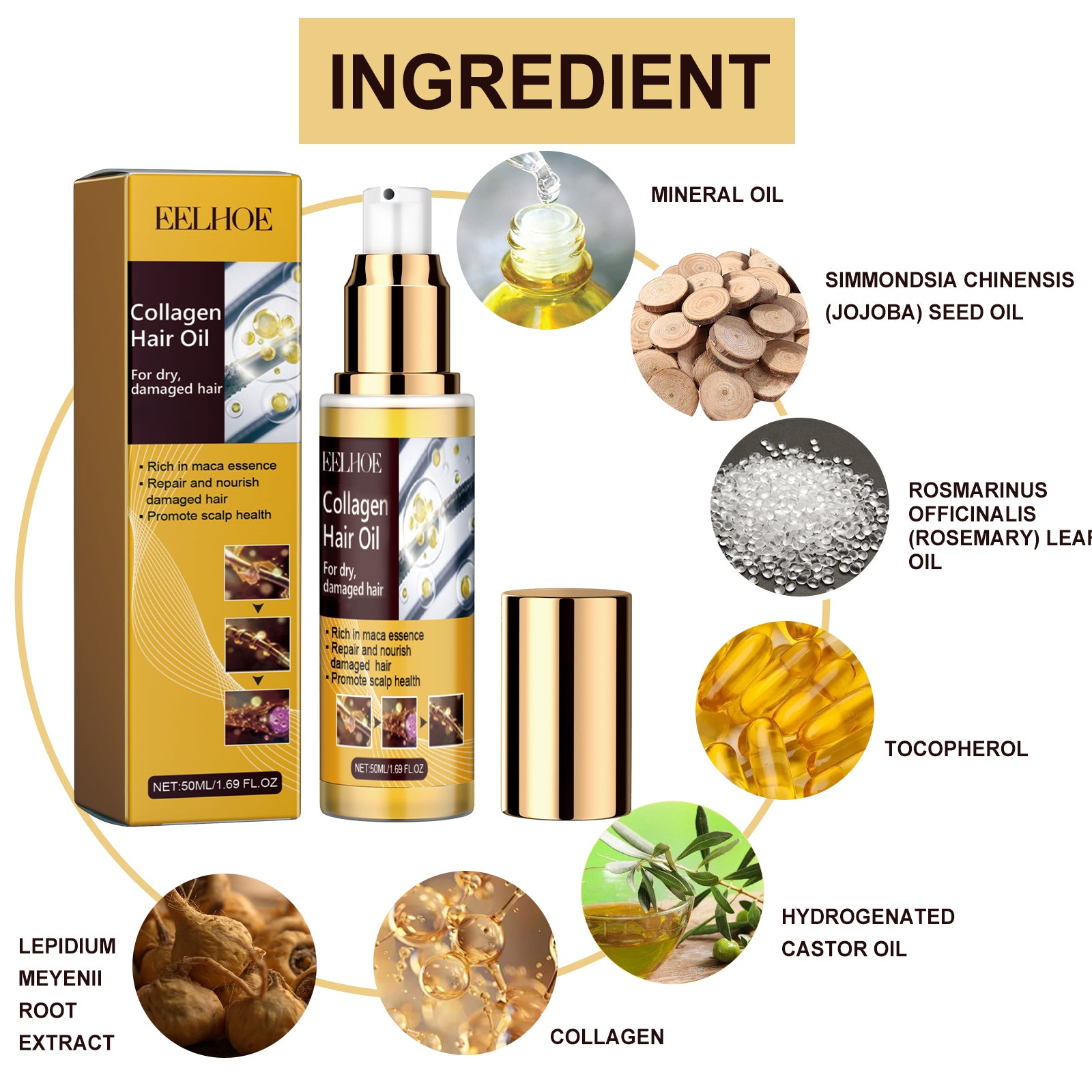 Maca Essence Repair Collagen, Repair Bifurcate Improve Hair Moist Smooth The Hair Essence Health & Beauty Health Eprolo https://www.cyberehub.com