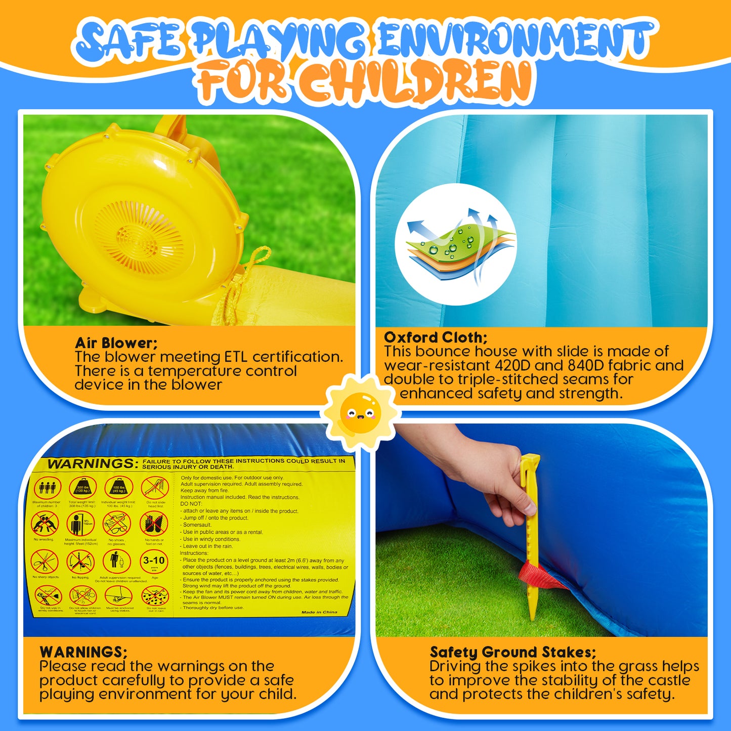 8 in 1 Inflatable Bounce House with Blower Basketball Hoop Ocean Balls Ring-toss Game Target and Sticky Ball Game for Kids Car Giga GNJ Out of stock Toys Walmart Giga https://www.cyberehub.com