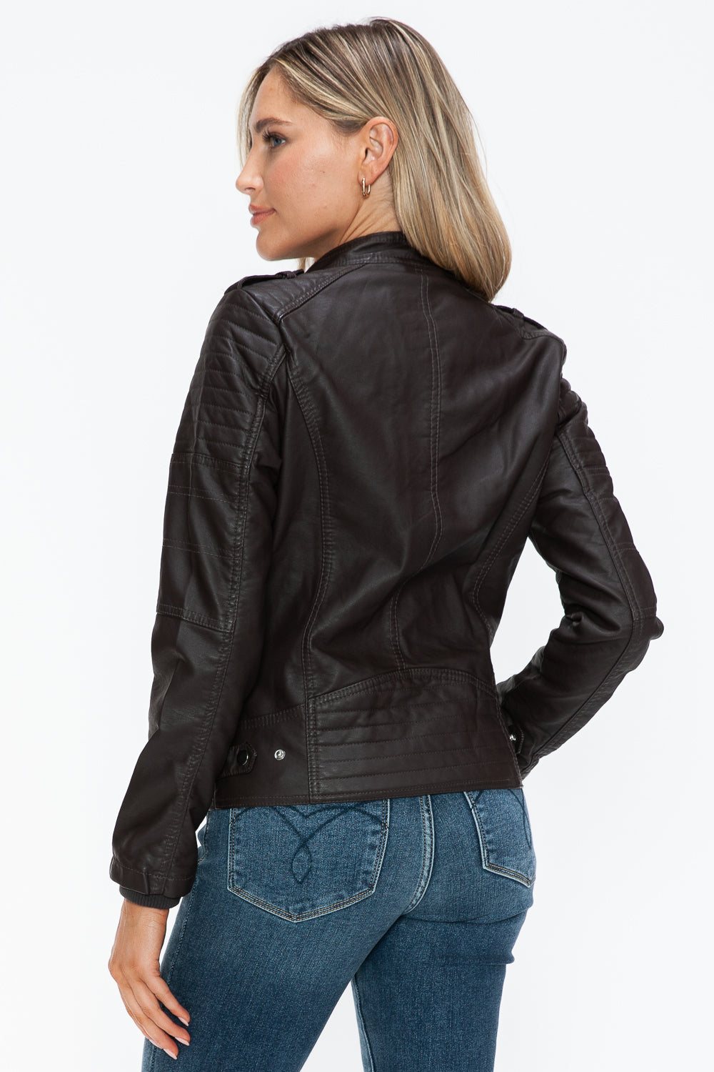Snobbish PU Leather Biker Jacket with Side Zip Pockets Tops/Jackets/Sweaters Clothing Tops Ship from USA Snobbish TikTok Trendsi USPS Walmart Trendsi https://www.cyberehub.com