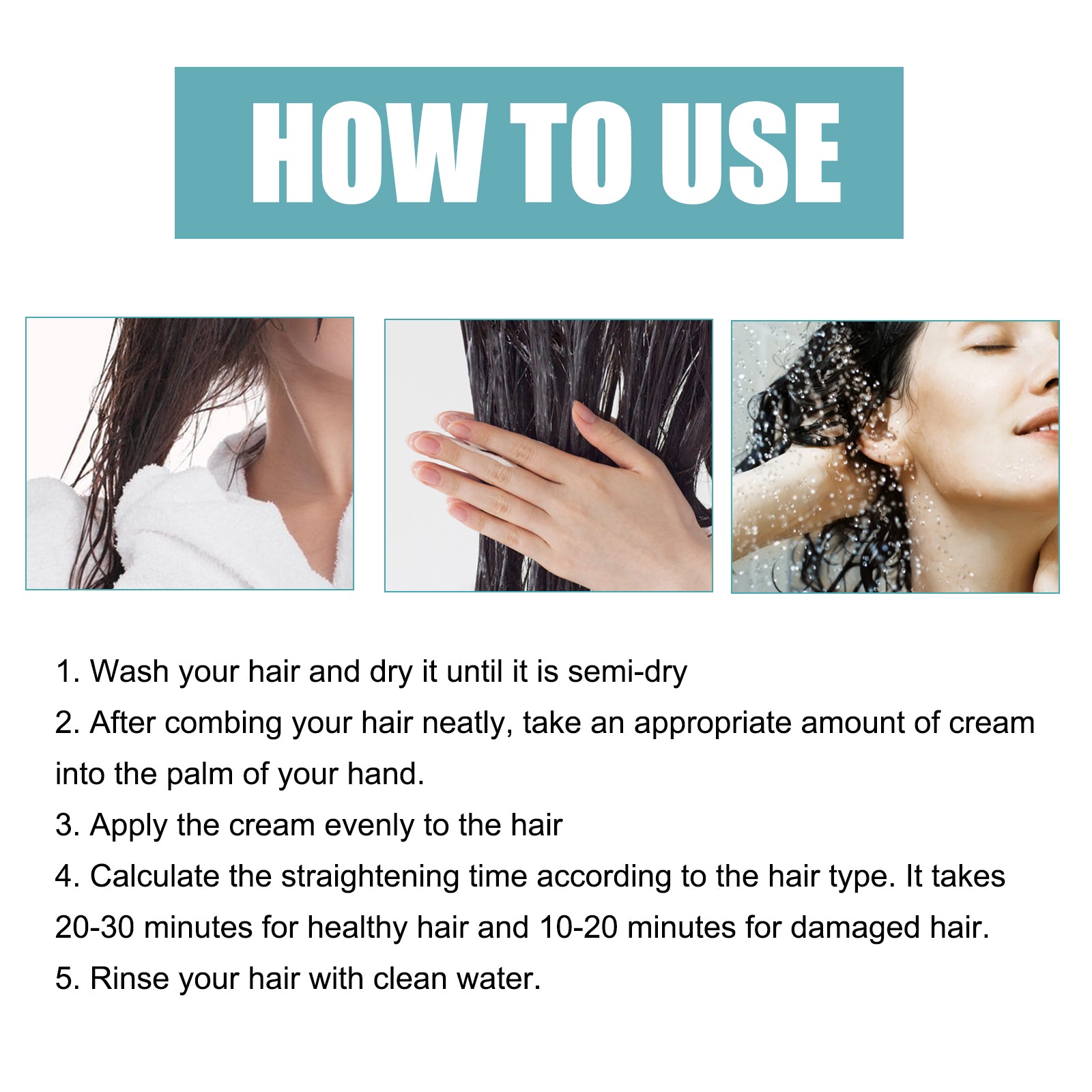 Protein Correcting Straight Hair Cream, Straighten-free Hair Treatment Repairs Damaged Smoothness Hair Cream Health Eprolo https://www.cyberehub.com