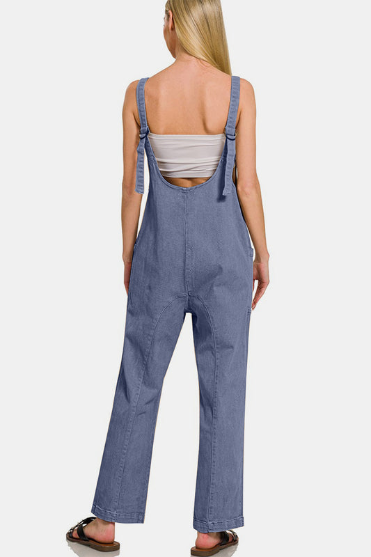 Zenana Pocketed Wide Strap Jumpsuit Apparel/Tops Ship from USA TikTok Tops Trendsi USPS Walmart Walmart Apparel Zenana Trendsi https://www.cyberehub.com