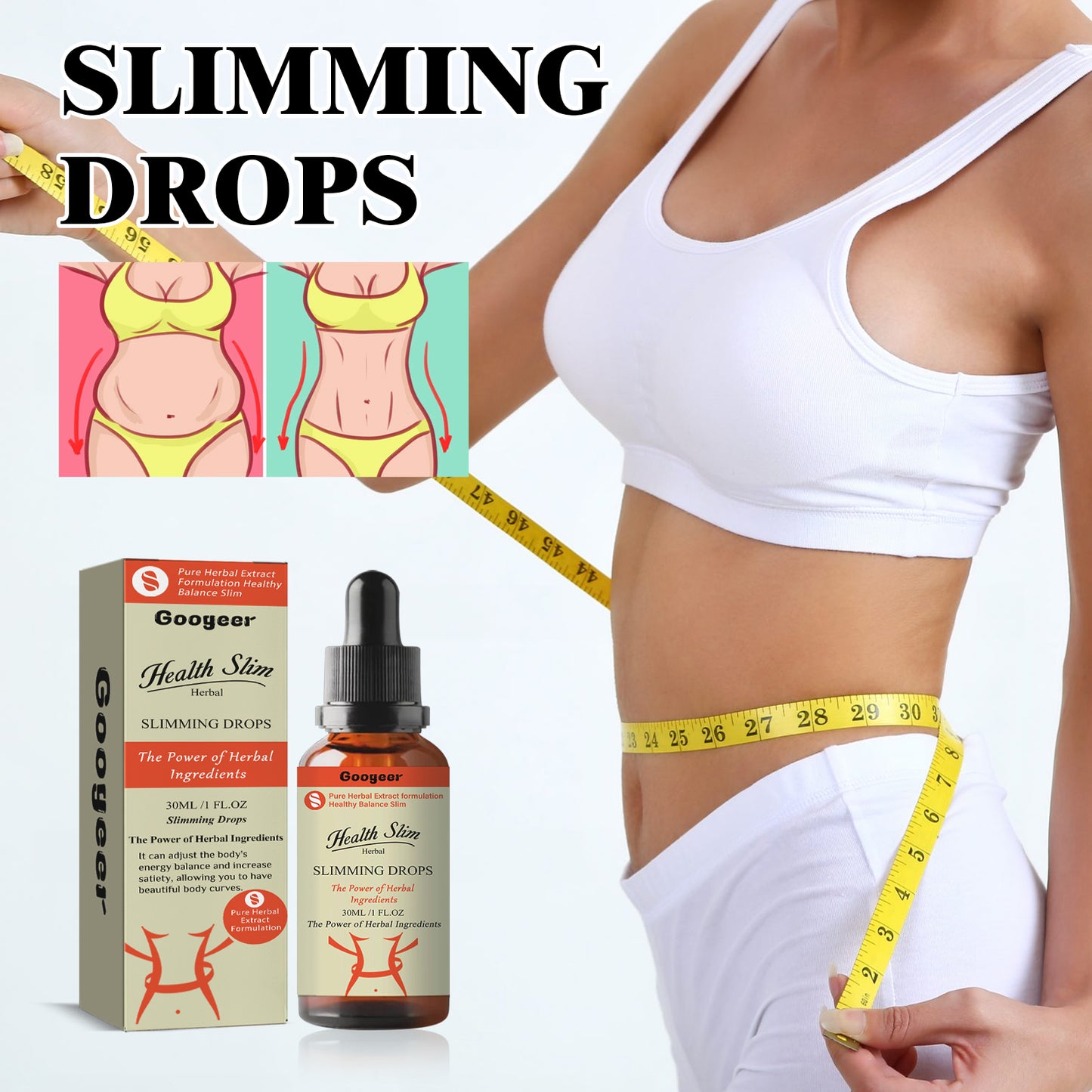 Slimming Drops, Body Tightening Arms Abdominal Fat Leg Muscle Toning Oral Drops Health Eprolo https://www.cyberehub.com