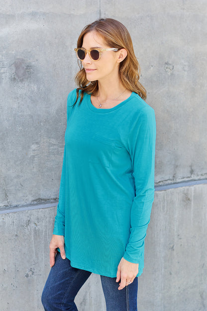 Basic Bae Full Size Round Neck Long Sleeve Top Apparel/Tops Basic Bae Ship from USA TikTok Tops Trendsi USPS Walmart Walmart Apparel Trendsi https://www.cyberehub.com